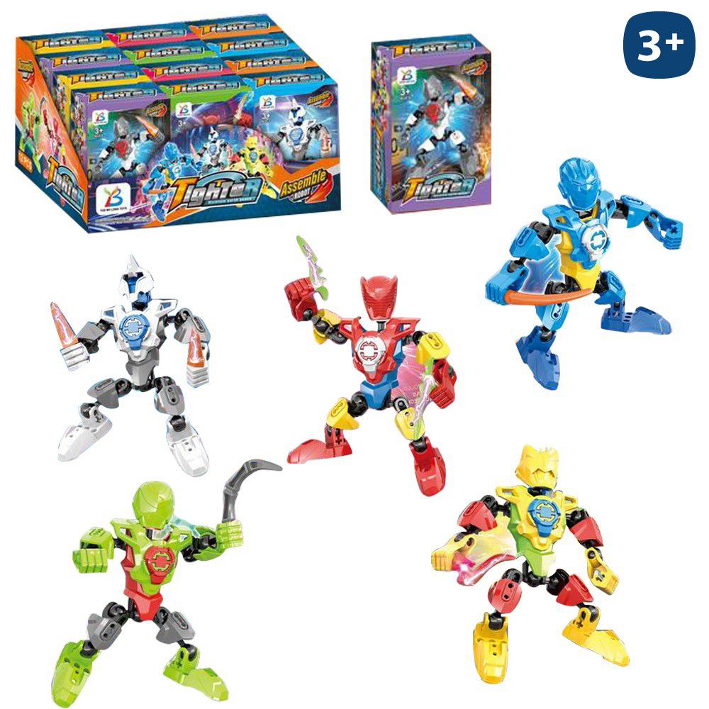 ROBOT FIGHTER 6/M 12 CM CAJA IMPRESA - CAJA EXPOSITORA 12 UDS