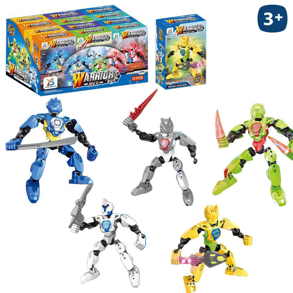 ROBOT WARRIOR 6/M 12 CM CAJA IMPRESA - CAJA EXPOSITORA 12 UDS
