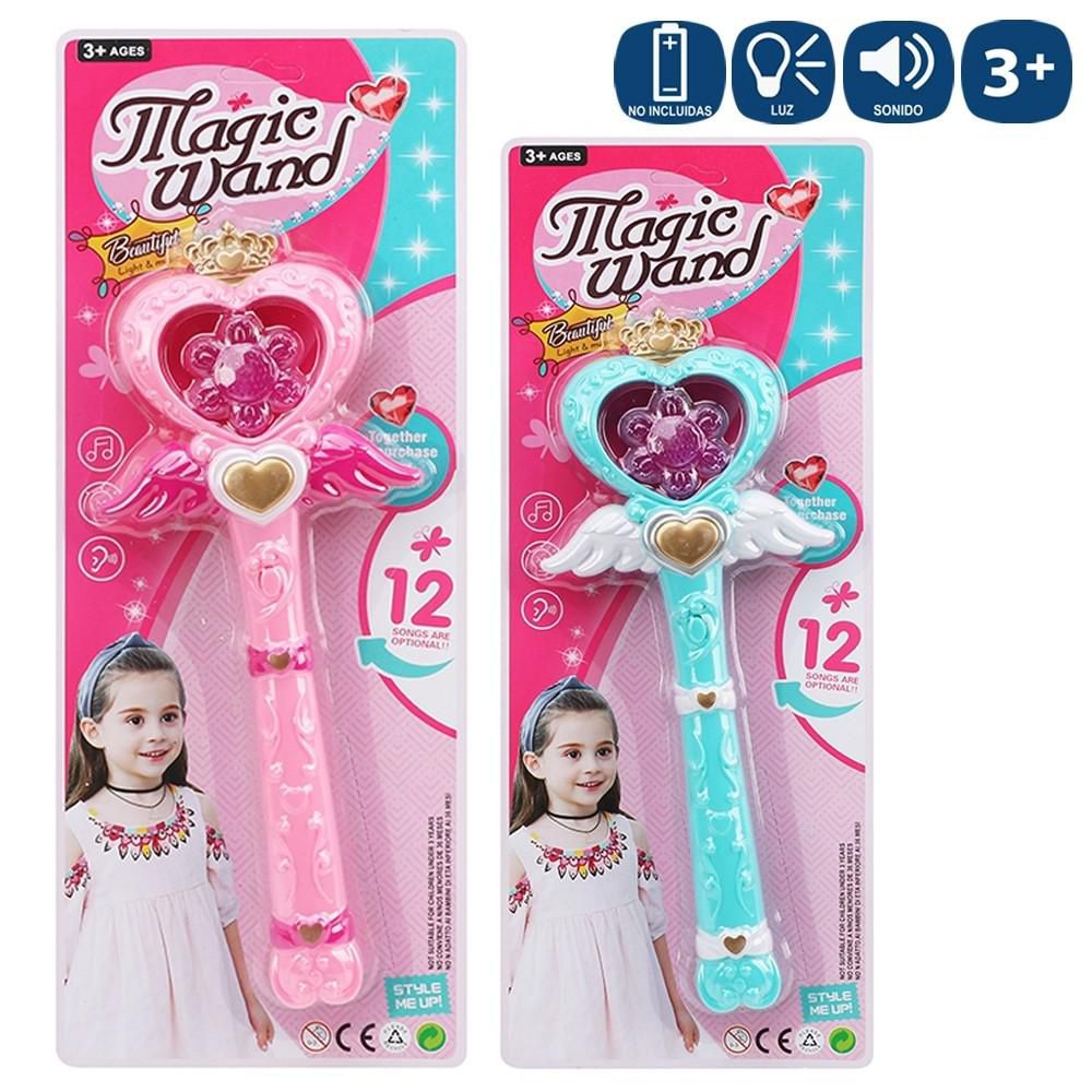 VARITA MÁGICA CON LUZ Y SONIDO 2/C 31 CM BLISTER 16X41 CM- FUNCIONA CON PILAS 2AA NO INCLUIDAS