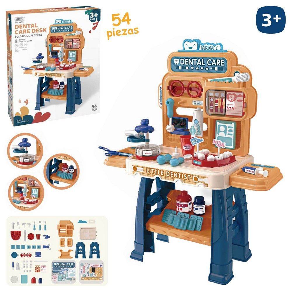 BANCO TRABAJO DENTISTA 51 X 23 X 61 CM INCLUYE ACCESORIOS DENTISTA - CAJA LITROGRAFIADA 43X10X53 CM