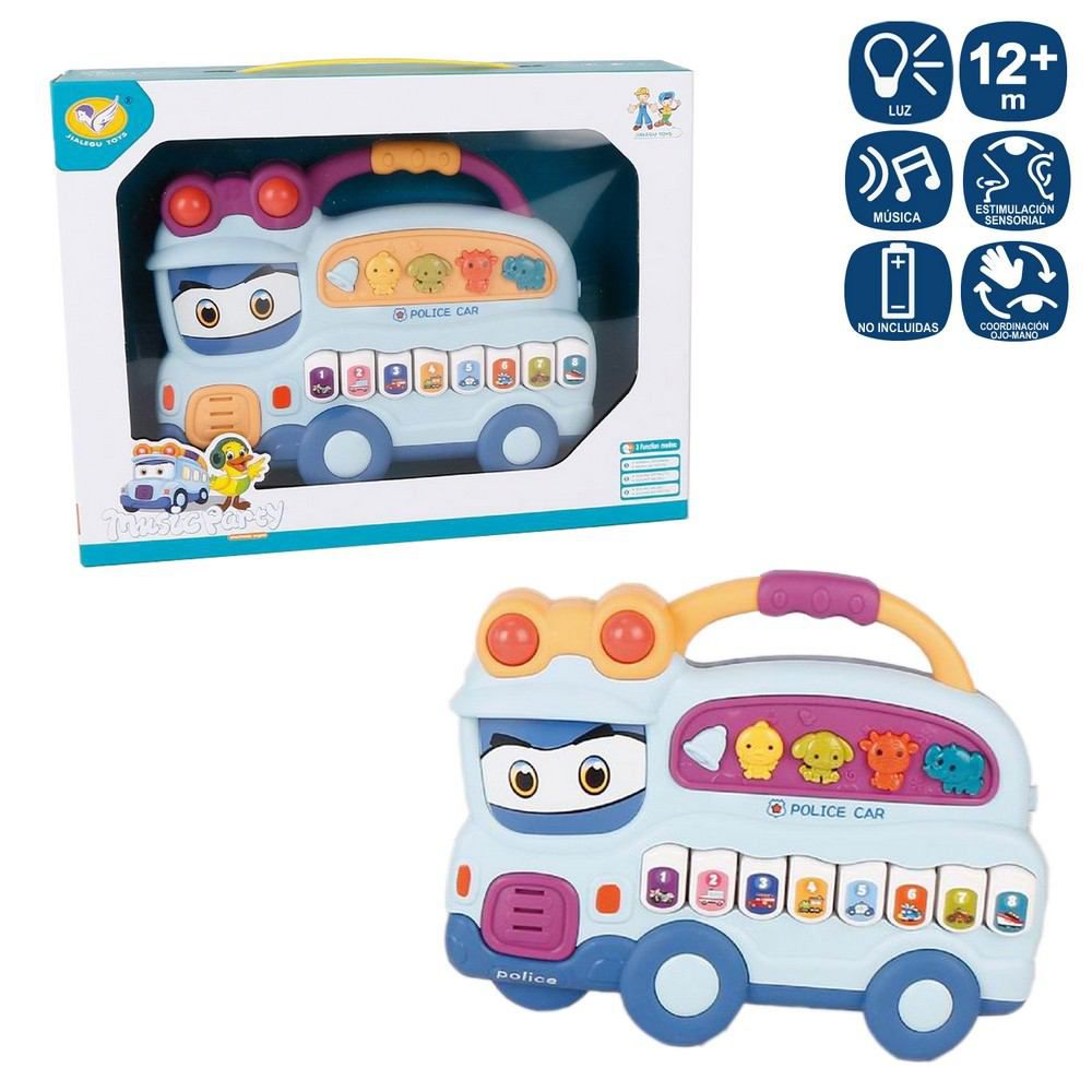 ÓRGANO AMBULANCIA ACTIVIDADES 20,10 X 4,30 X 16,20 CM CON LUZ Y SONIDO- APTO NIÑOS + 12 MESES - FUNCIONA CON PILAS 3XAA ( NO INCLUIDAS) CAJA VENTANA 28X6XX22 CM