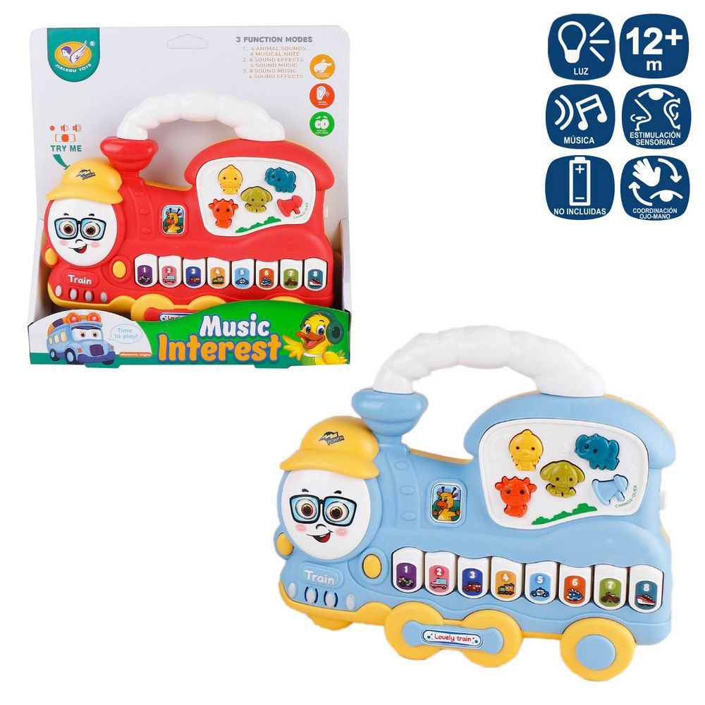 ÓRGANO TREN ACTIVIDADES 2/C 20,20 X 4,30 X 16,80 CM CON LUZ Y SONIDO- APTO NIÑOS + 12 MESES - FUNCIONA CON PILAS 3XAA ( NO INCLUIDAS) CAJA VENTANA 28X6XX22 CM