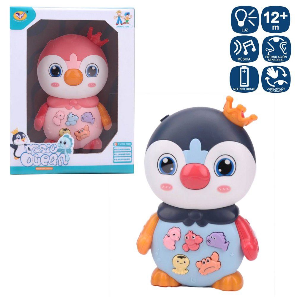 ÓRGANO PINGÜINO ACTIVIDADES 2/C 9,50 X 5,40 X 15 CM CON LUZ Y SONIDO- APTO NIÑOS + 12 MESES - FUNCIONA CON PILAS 3XAAA ( NO INCLUIDAS) CAJA VENTANA16X8X20 CM
