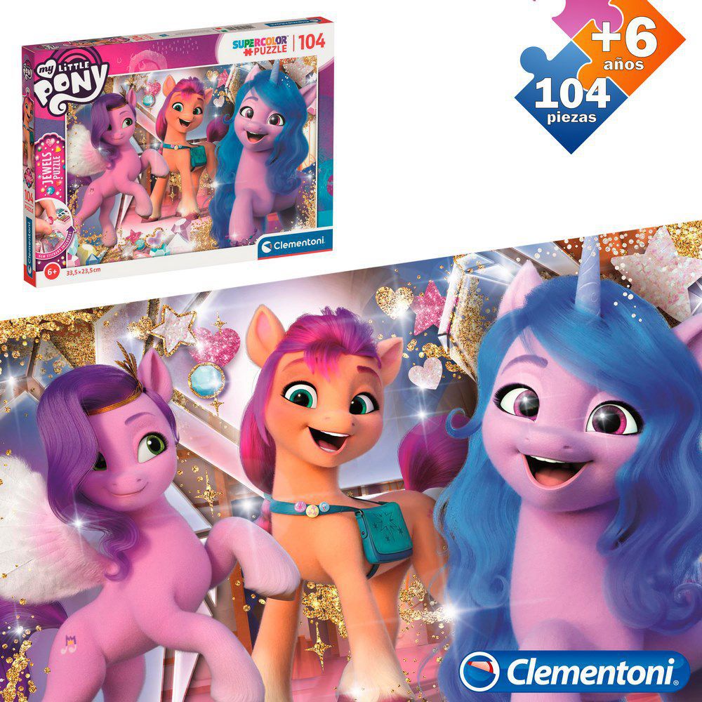 PUZZLE 104 PCS MY LITTLE PONY APTO + 6 AÑOS - CAJA IMPRESA