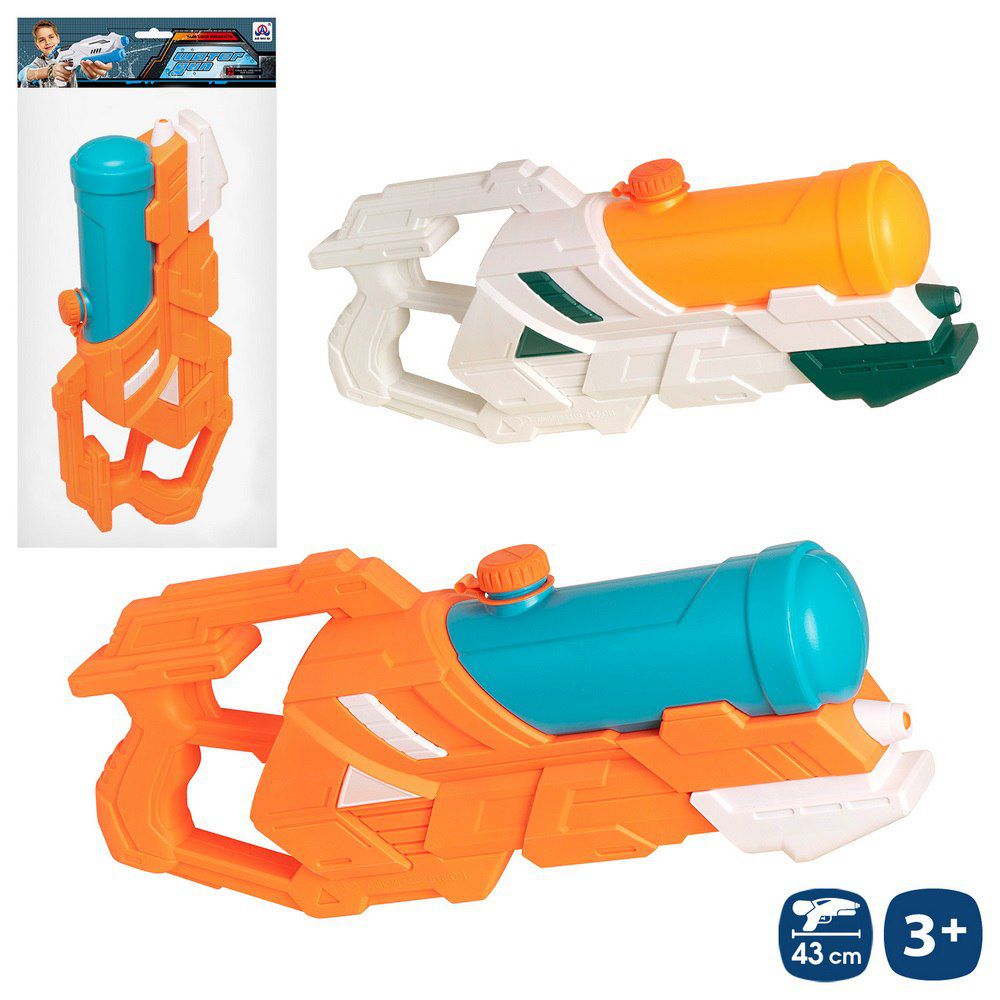 PISTOLA DE AGUA CON CEBADOR SPACE 2/C 43 X 19 X 9 CM PRESENTADO EN BOLSA PESTAÑA