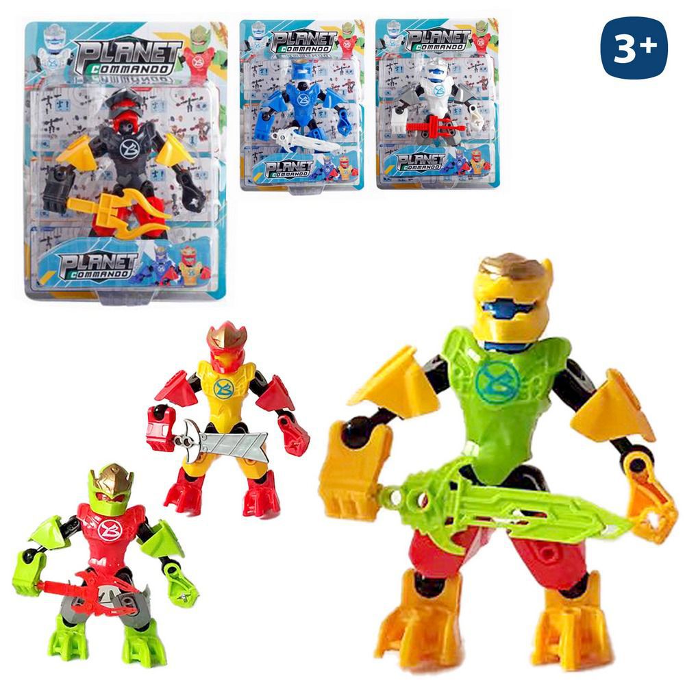 ROBOT PLANET COMANDO 6/M 12 CM BLISTER 14X19 CM
