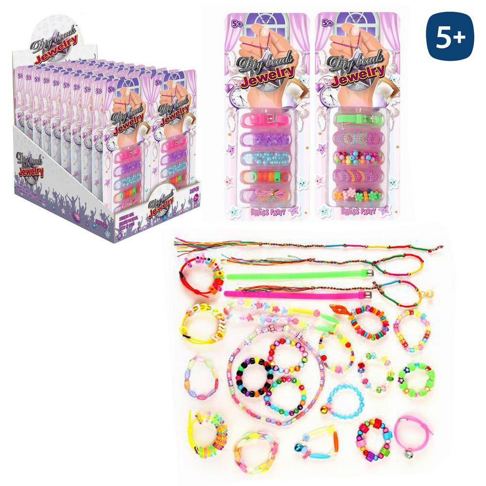 CUENTAS BRAZALETE 2/M BLISTER 10X25 CM- CAJA EXPOSITORA 20 UDS