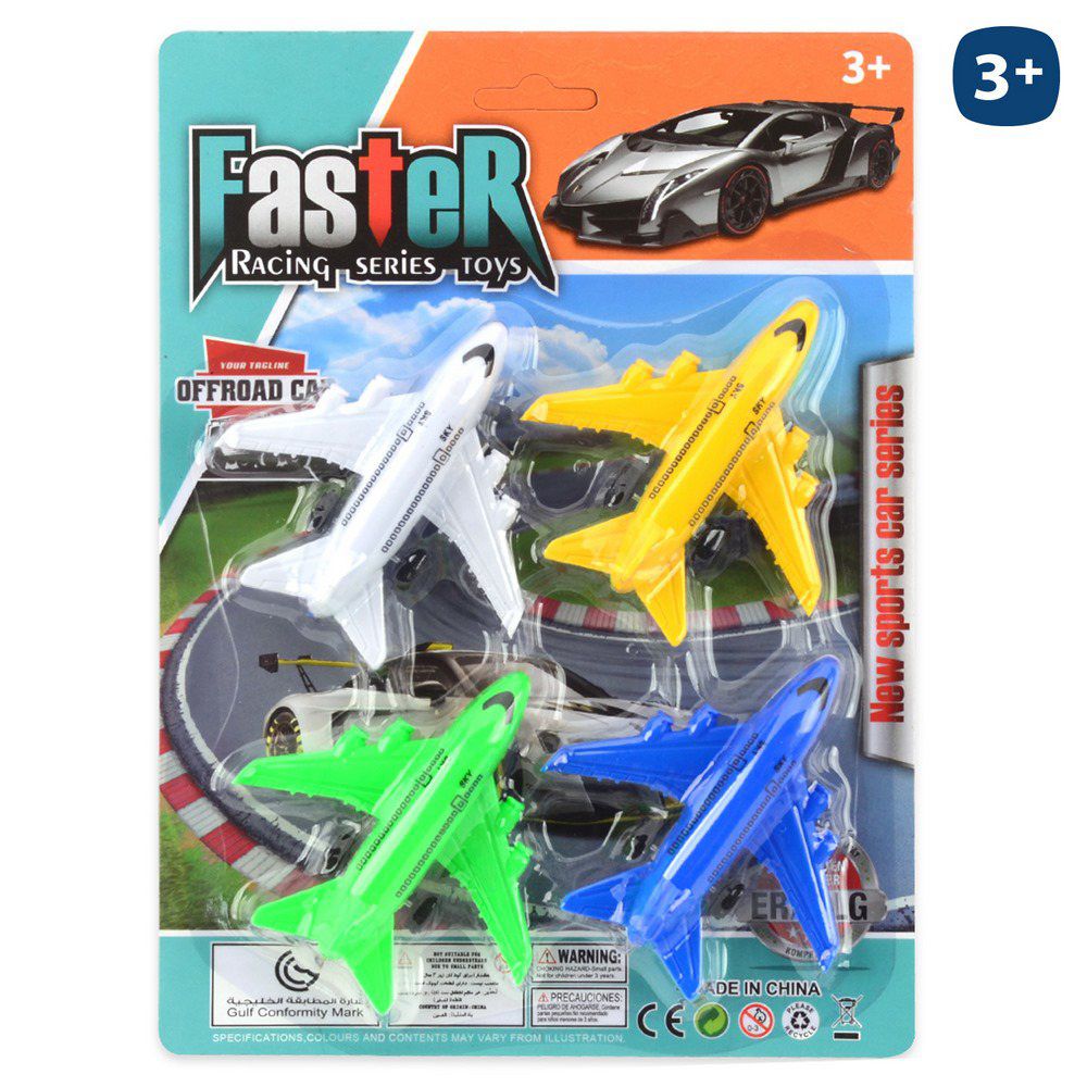 S/6 AVIÓN 8 CM BLISTER 19X25 CM