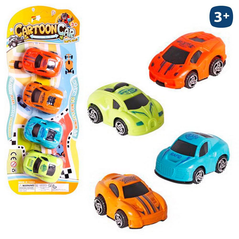 S/4 COCHE SPORT 9 X 4 X 4,50 CM BLISTER 12X30 CM