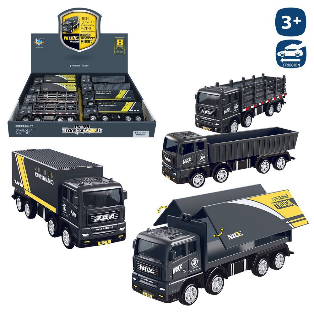 CAMIÓN 4/M 16,30 CM CAJA EXPOSITORA 8 UDS