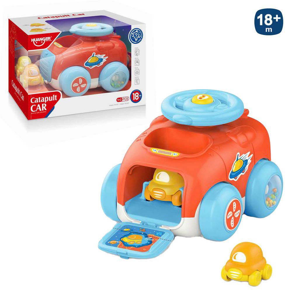COCHE PARKING ACTIVIDADES 16 X 13,30 X 11 CM INCLUYE 2 MINI COCHES- CAJA VENTANA 23X15 CM