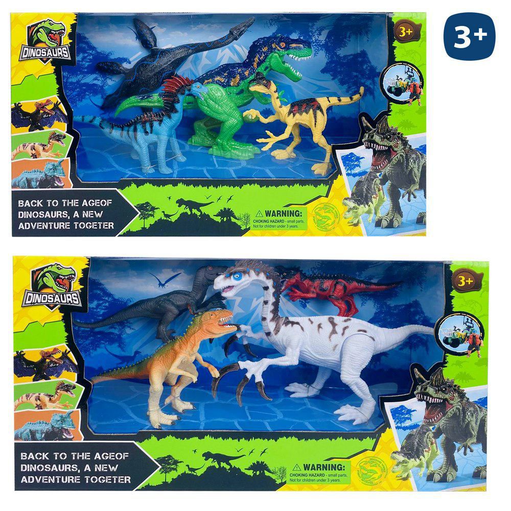 S/4 DINOSAURIOS 2/M CAJA VENTANA 34X19 CM