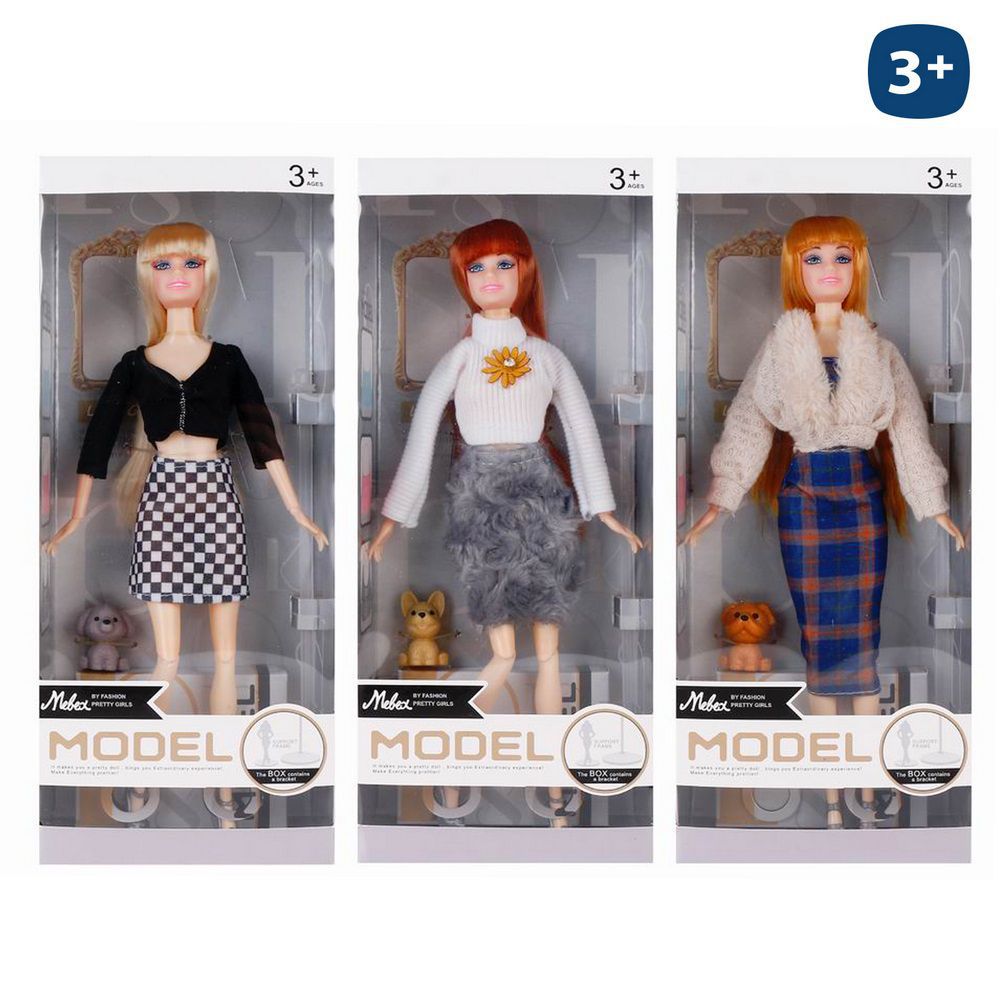 MUÑECA MANIQUÍ PARTY 3/M 29 CM MUÑECA ARTICULADA - CAJA VENTANA 13X32 CM