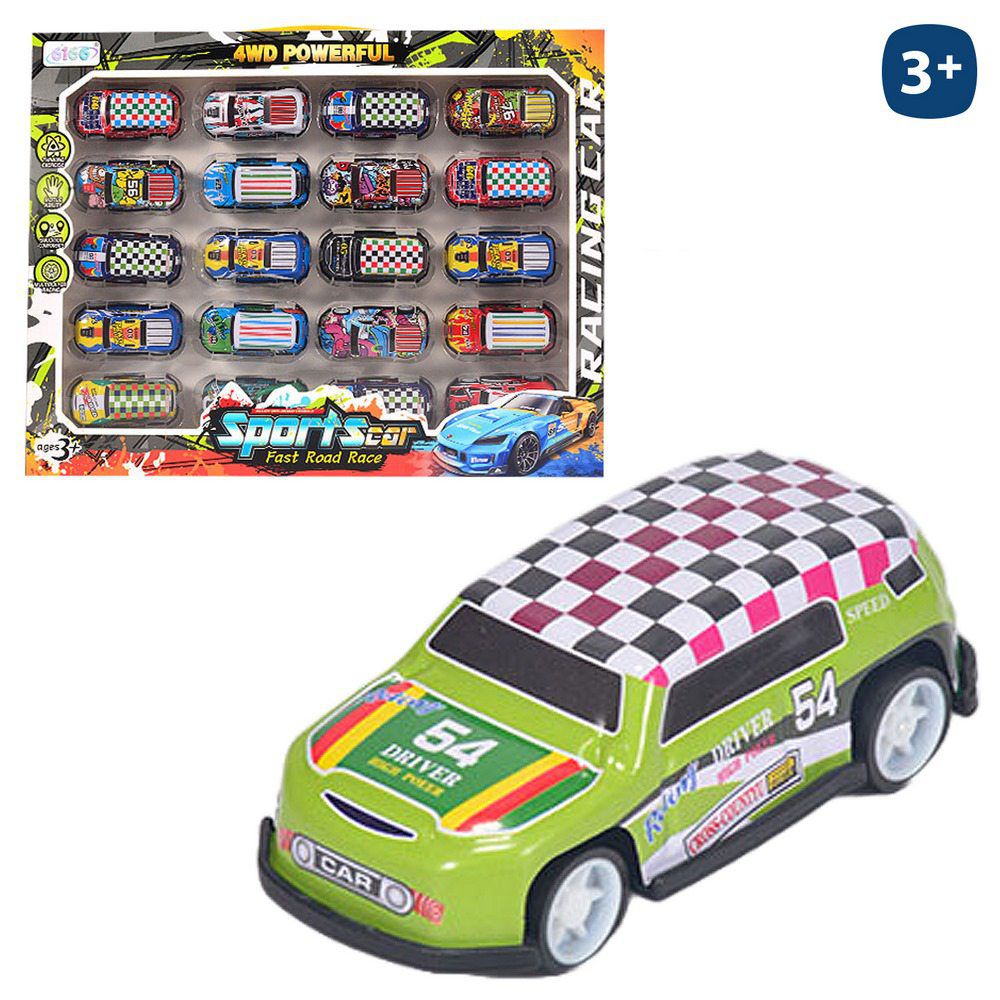 S/20 COCHE PARKING DECORADO METAL 6 CM CAJA VENTANA 35X27 CM