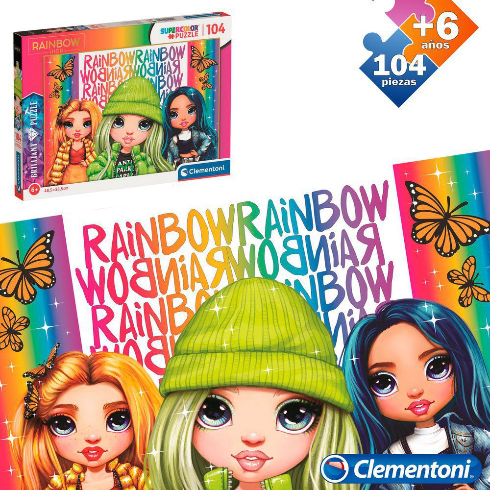 PUZZLE 104 PCS RAIMBOW HIGHT CAJA IMPRESA