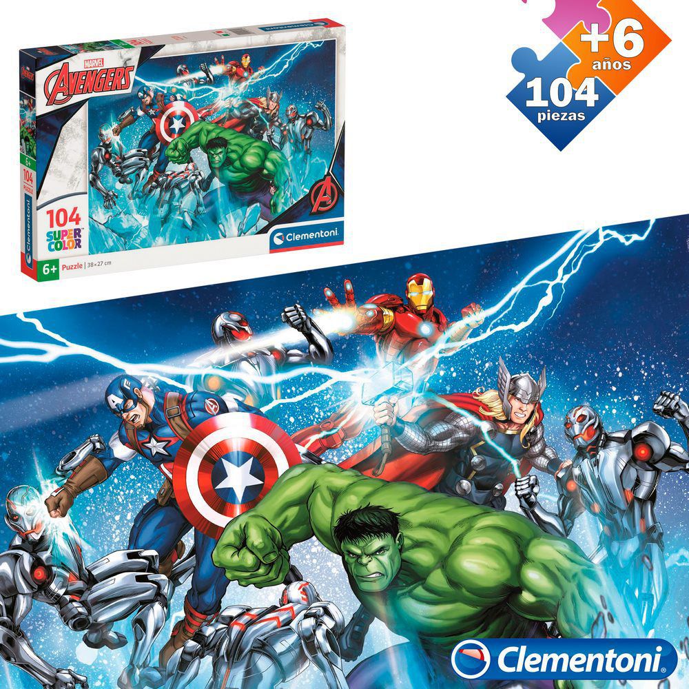 PUZZLE 104 PCS AVENGERS CAJA IMPRESA