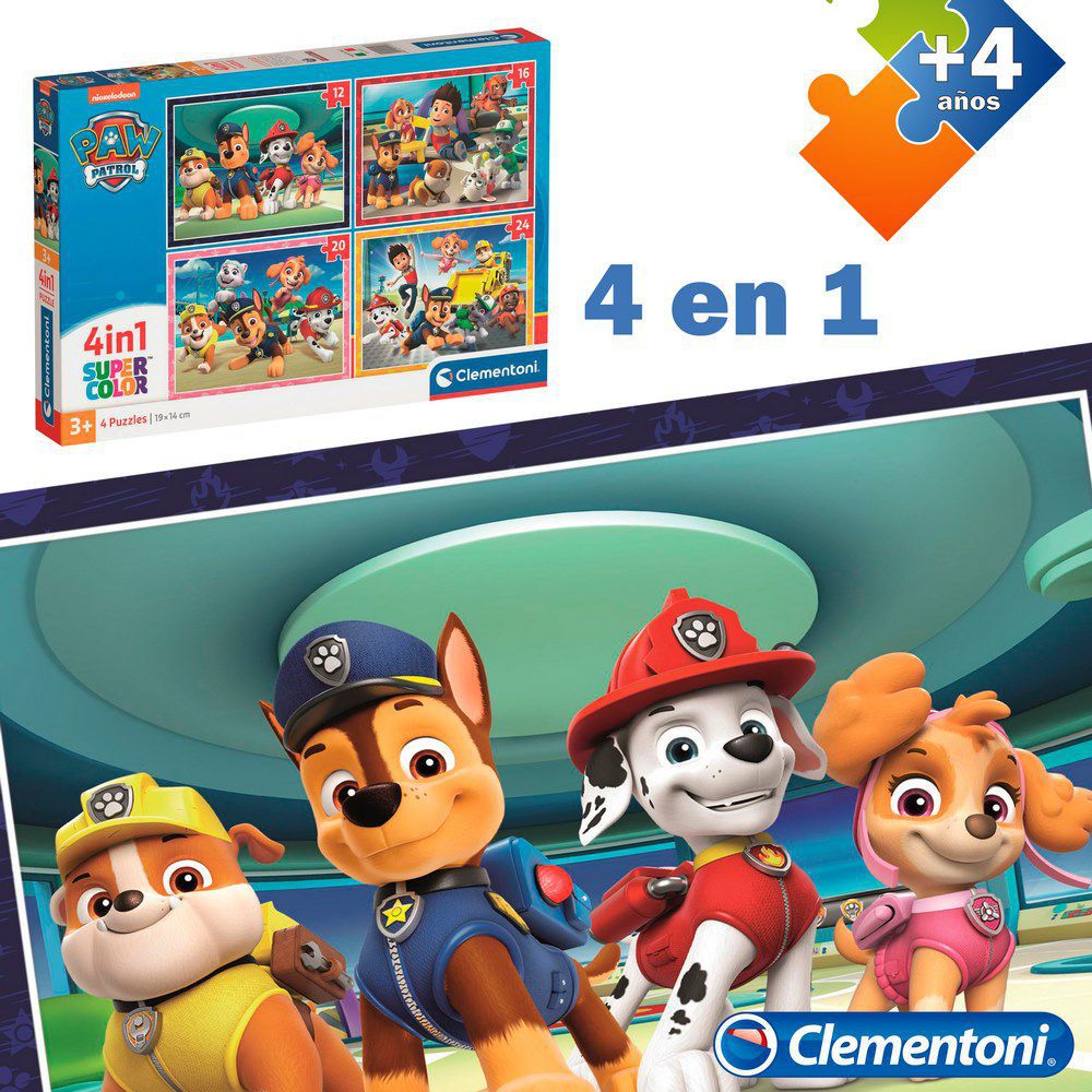 S/4 PUZZLE PAW PATROL CAJA IMPRESA