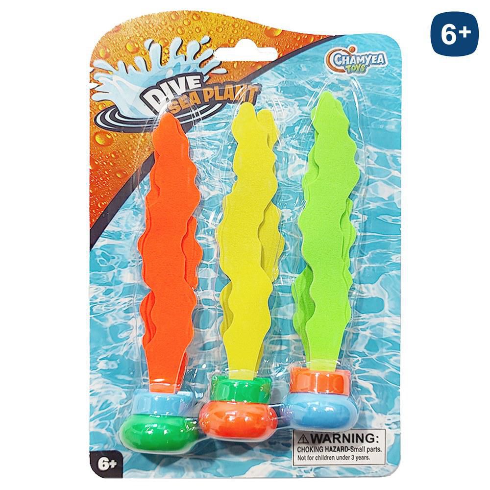 S/3 LANZADOR PISCINA 15 CM BLISTER 14X22 CM.