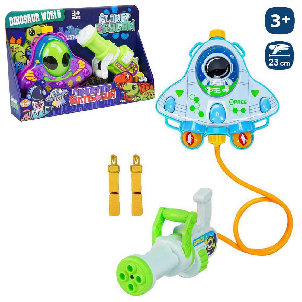 PISTOLA AGUA MOCHILA 2/M 23 CM CAJA ABIERTA