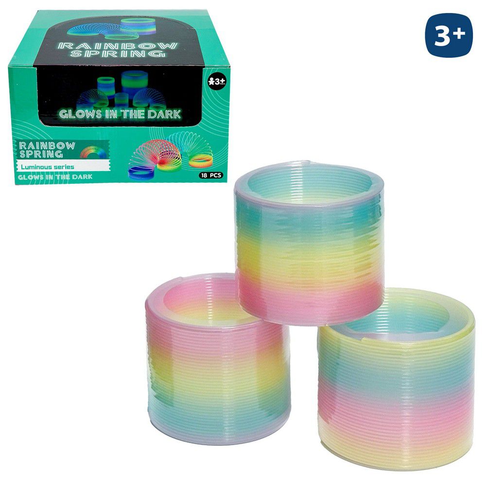 MUELLE RAINBOW 7 X 7 CM CAJA EXPOSITORA 18 UDS