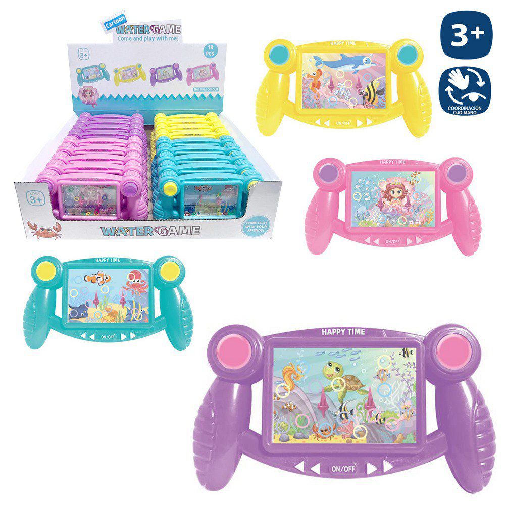 JUEGO AGUA HABILIDAD ANIMAL MARINO 4/M 14 X 8 CM CAJA EXPOSITORA 18 UDS