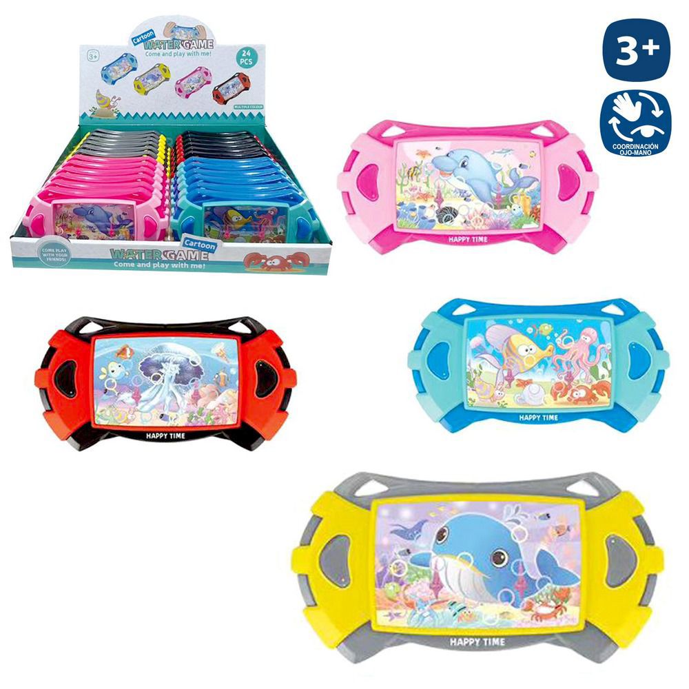 JUEGO AGUA HABILIDAD ANIMAL MARINO 4/M 15 X 8 CM CAJA EXPOSITORA 24 UDS