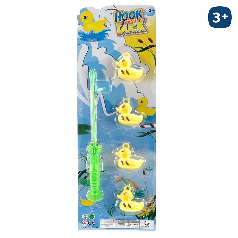 S/4 JUEGO PESCA PATOS BLISTER 15X45 CM.