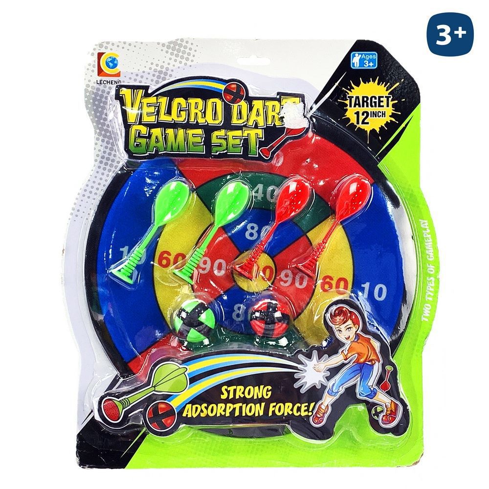 S/7 DIANA VELCRO DARDOS Y BOLAS 30 CM DIANA VELCRO CON 4 DARDOS Y 2 PELOTAS. BLISTER 34X38 CM.