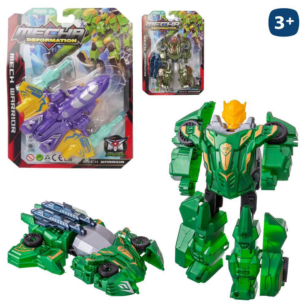 ROBOT TRANSFORMABLE 3/M 17 CM ROBOT TRANSFORMER DEFORMATION 3M. BLISTER 20X27 CM.