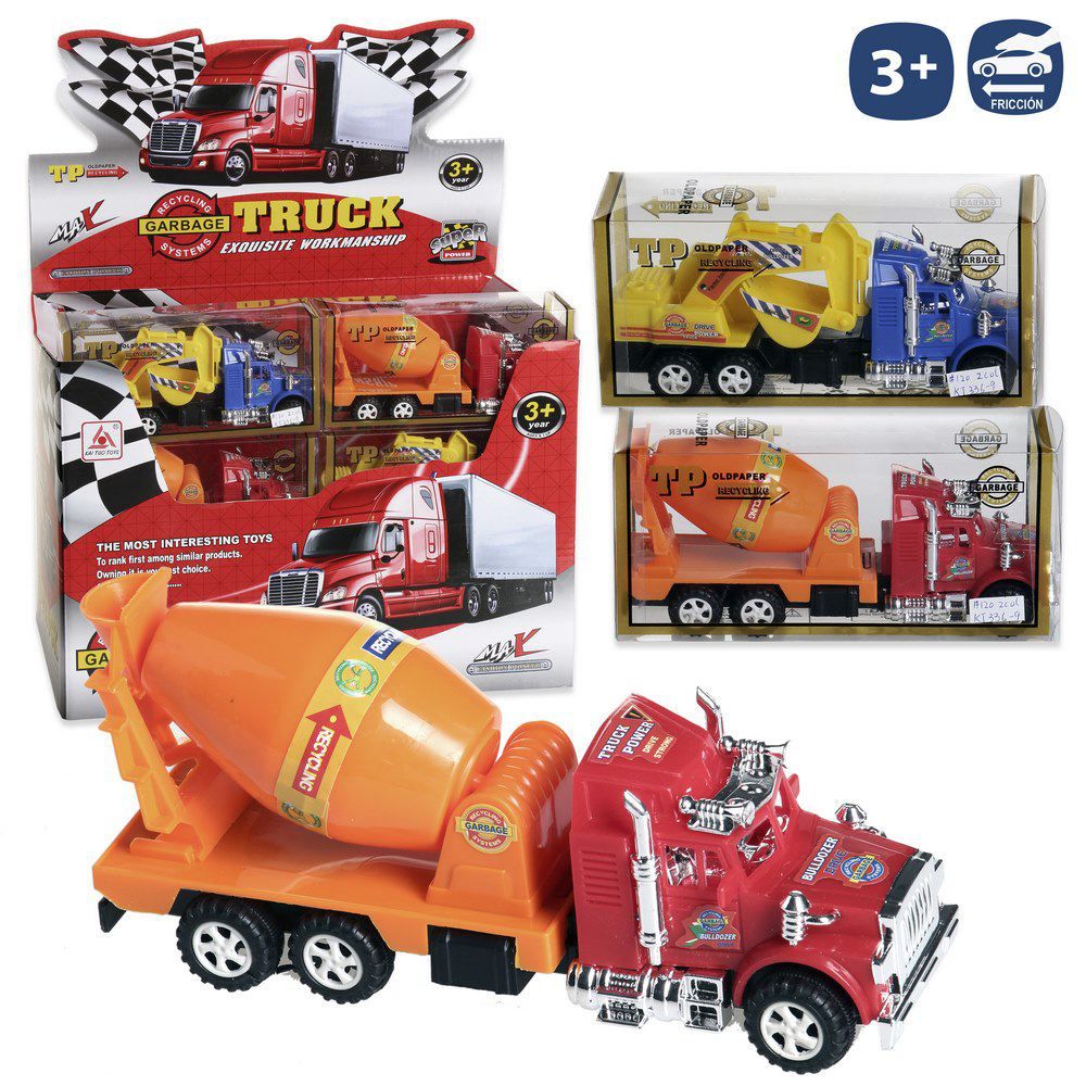 CAMIÓN FRICCIÓN 2/M 16 CM CAMION OOPP FRICCION 2M. CAJA PVC 16X7,5 CM. CAJA EXPOSITORA 24 PZAS.