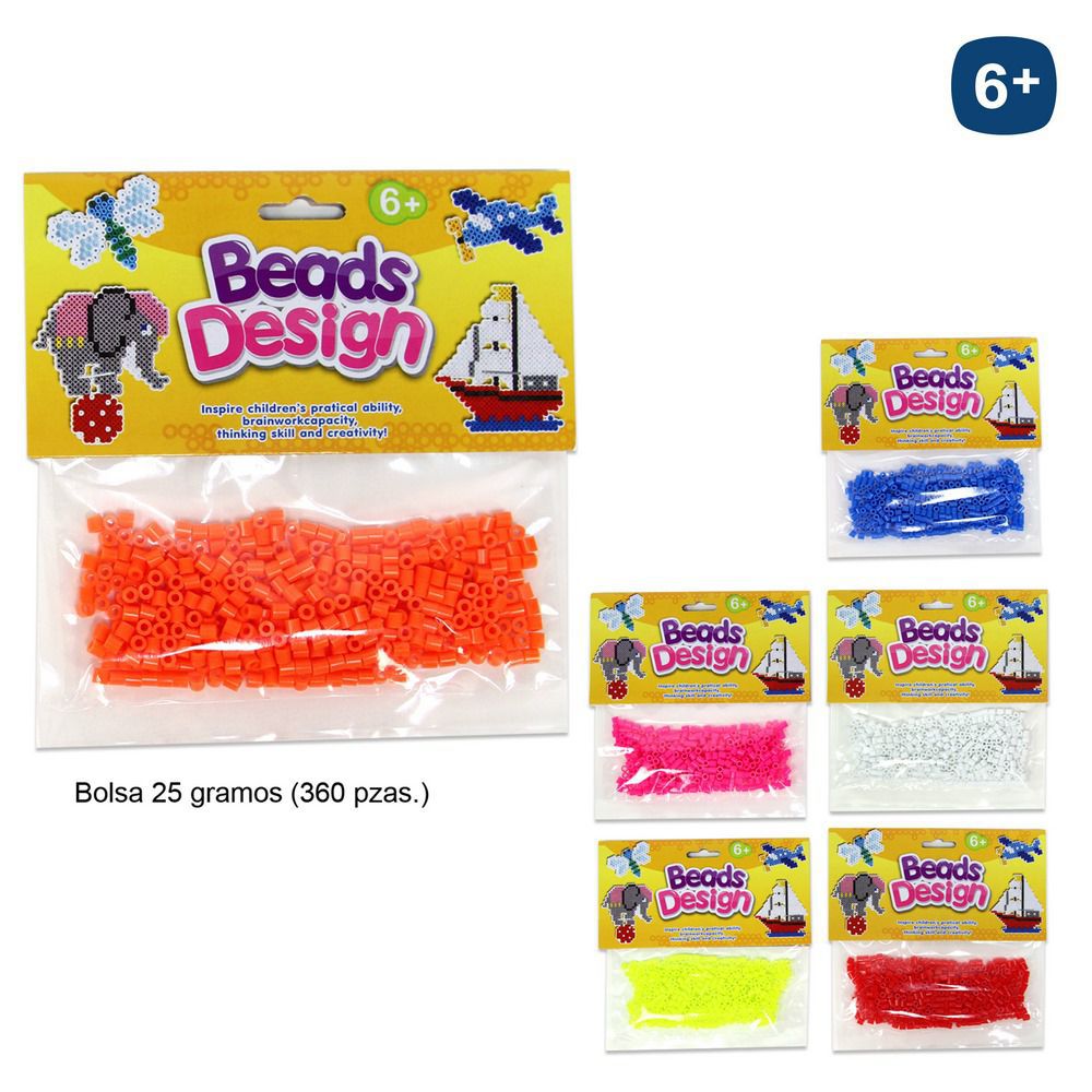 CUENTAS 25 GR. 360 PZAS APROX 6/C EN TORNO A 360 PZAS. BOLSA CON PESTAÑA