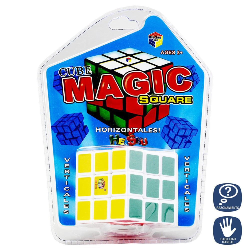 CUBO MÁGICO 6 X 6 X 6 CM DOBLE BLISTER 14X20 CM