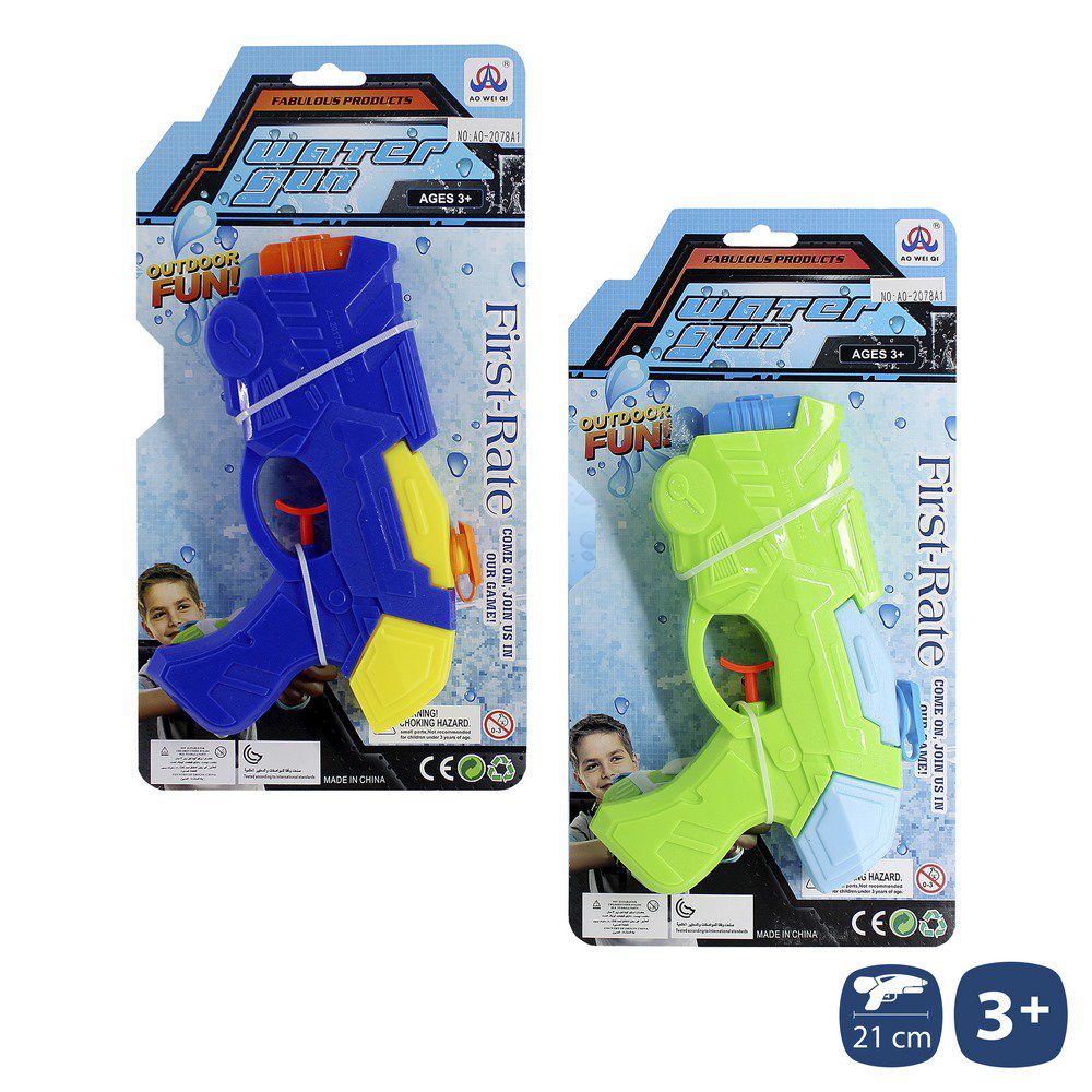 PISTOLA DE AGUA 2/C 21 CM