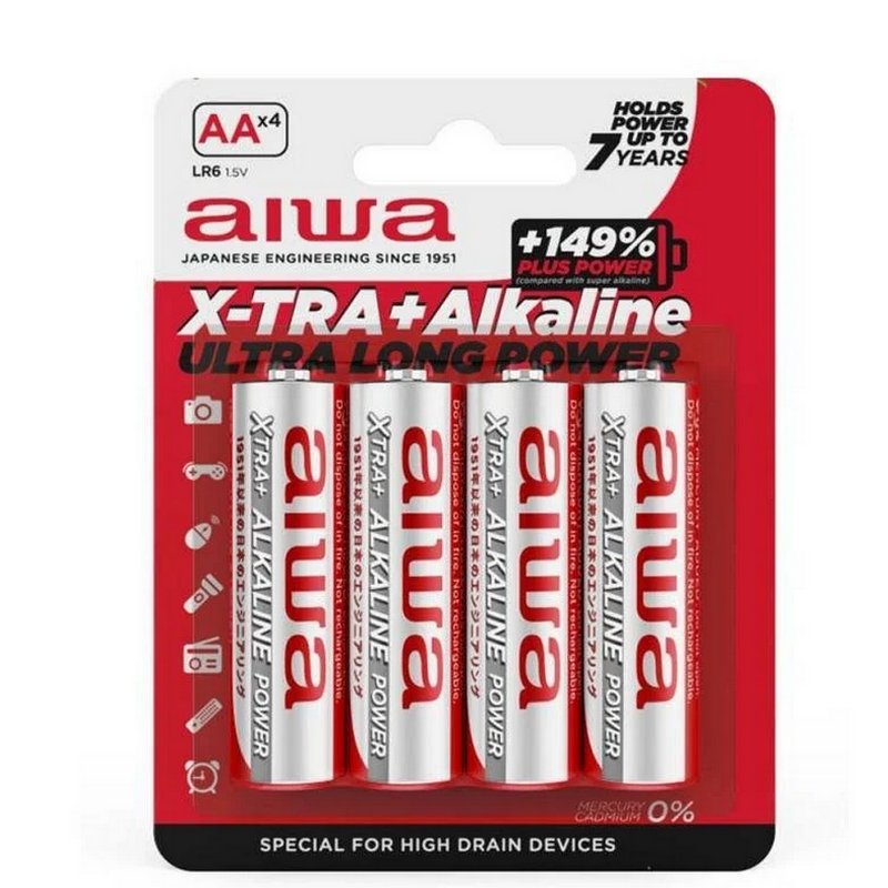 Pack 4 pilas Alcalinas AIWA AB-AAALR06