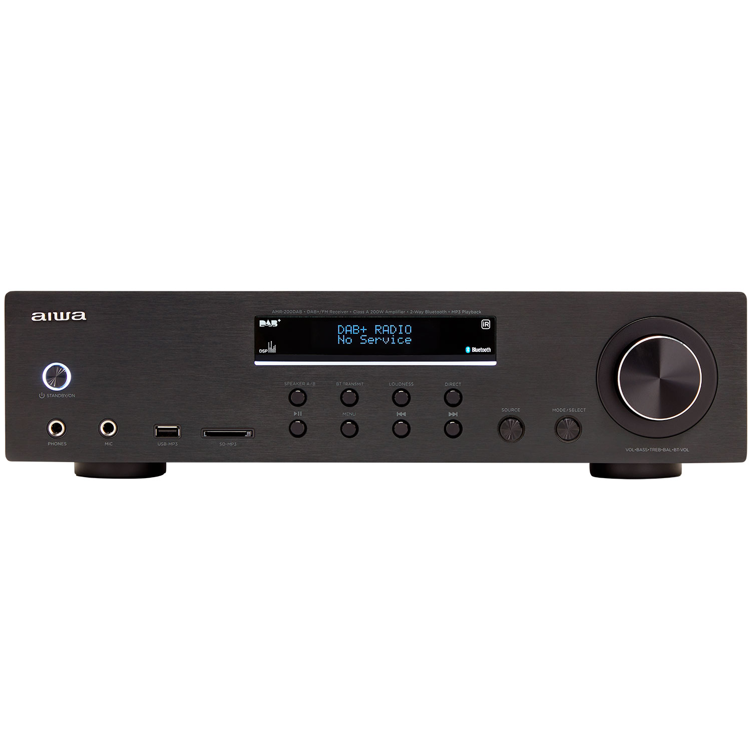 Amplificador Receptor AIWA AMR-200DAB/BK color Negro