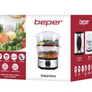 Vaporera de Cocción BEPER BC.261 con 2 Contenedores, capacidad 5 l.