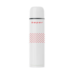 Termo BEPER BI.504 Color Blanco y Rojo, 500ml