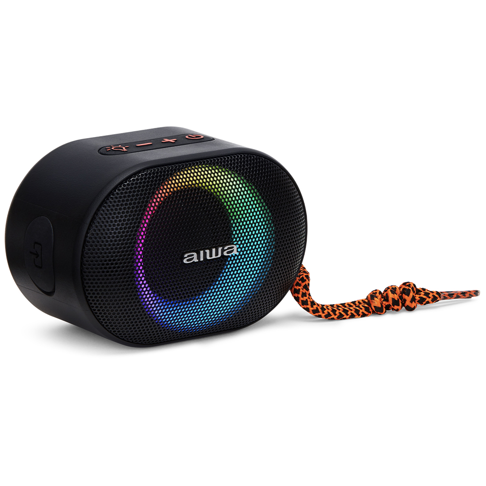 Altavoz Portátil AIWA BST-330BK Color Negro y Naranja Bluetooth