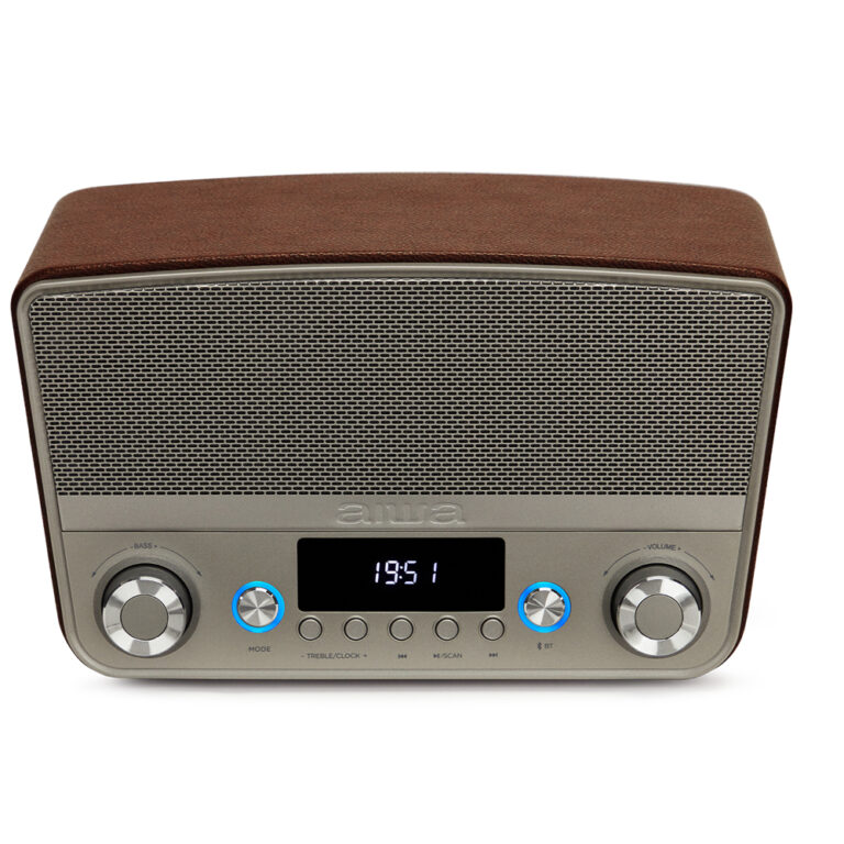 Radio Vintage AIWA BSTU-750BR Bluetooth Color Marrón