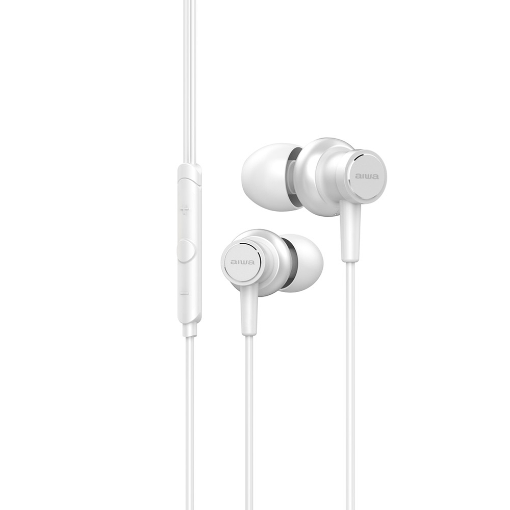 Auriculares AIWA DIAMOND ESTM-500WT Color Blanco, In-Ear, Hi-Res Audio