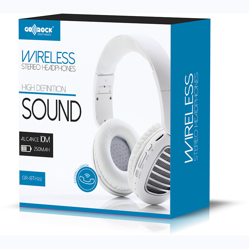 AURICULARES ESTÉREO WIRELESS V5.0 GR-BTH22 BLANCO