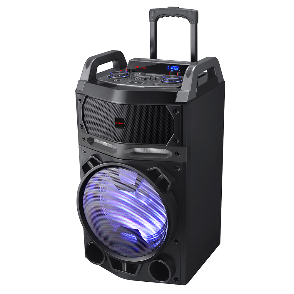 Altavoz Trolley AIWA KBTUS-700, Bluetooth, 2x Micrófono Inalámbrico, Mando