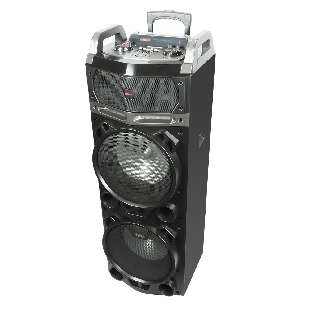 Altavoz Trolley AIWA KBTUS-900, Bluetooth, 2x Micrófono Inalámbrico, Mando