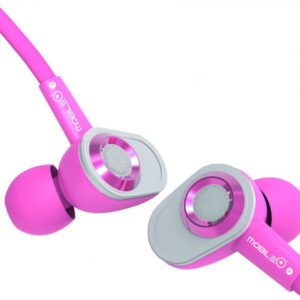 AURICULARES CON CABLE Y MICRÓFONO INCORPORADO ROSA