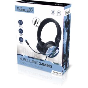 AURICULARES GAMING HD SORROUND MB-HP34 AZUL