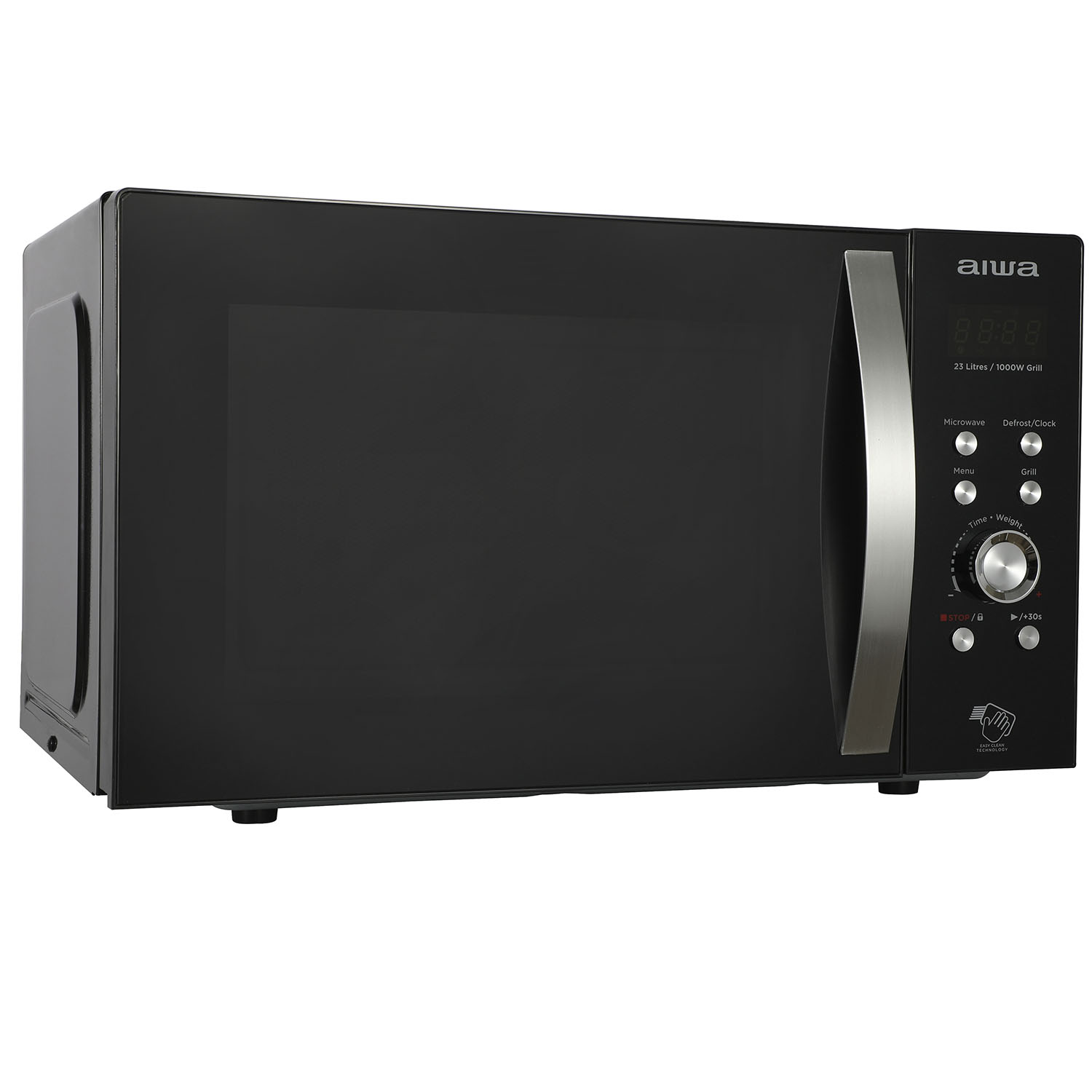 Microondas AIWA MW-230DG/BK Con Grill Capacidad 23 l Color Negro
