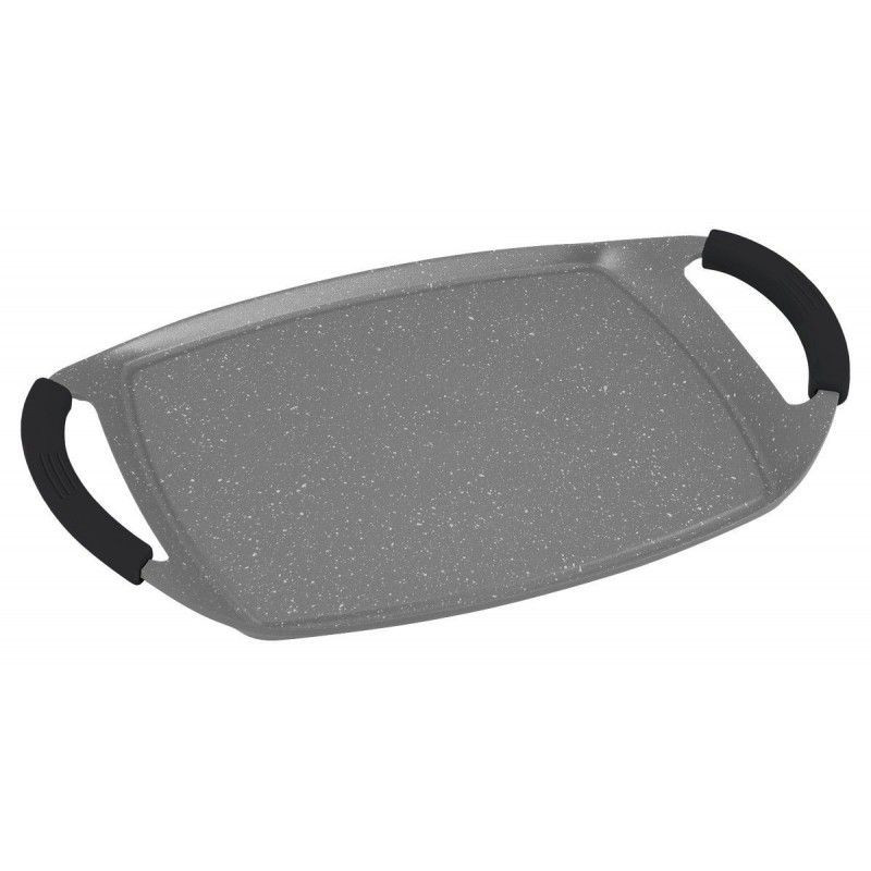 PLANCHA DE INDUCCIÓN CON REVESTIMIENTO DE PIEDRA 47 CM GRIS