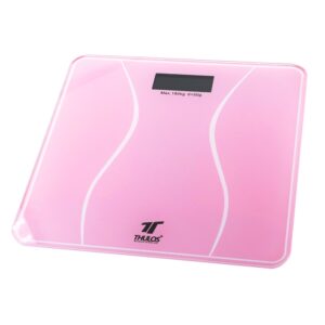 BÁSCULA DE BAÑO, CAPACIDAD MAX.: 180 KG ROSA
