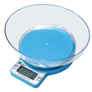 BÁSCULA DE COCINA 3KG CAP. BOWL 0.95L AZUL