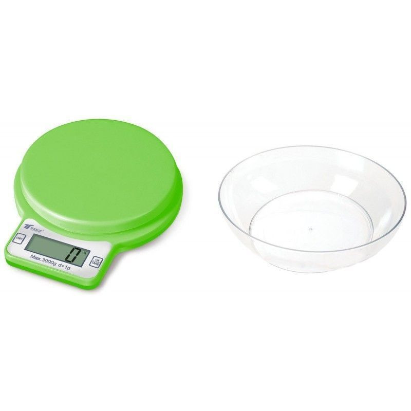 BÁSCULA DE COCINA 3KG CAP. BOWL 0.95L VERDE